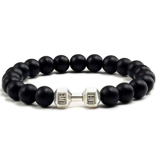 Black Matte Agate Onyx Beads Bracelet – Pack of 2