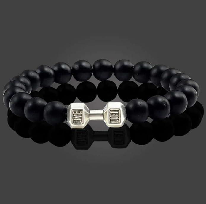 Black Matte Agate Onyx Beads Bracelet – Pack of 2