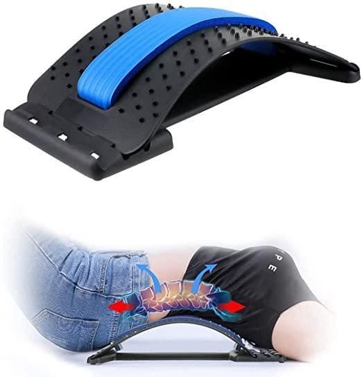Multi-Level Back Stretcher & Posture Corrector – Back Pain Relief (Blue)