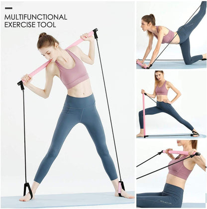 FirstFit Premium Pilates Stick Fitness Bar – Full Body Workout Essential